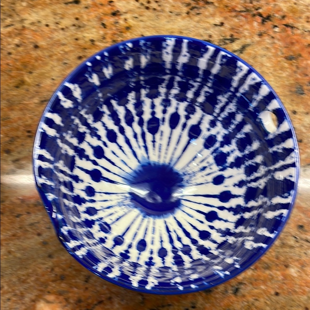 Blue Ceramic ramen noodles Bowl